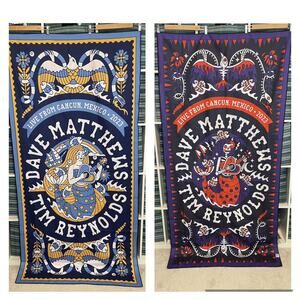 Dave Matthews Tim Reynolds Tapestry Cancun Mexico 2023 Double Sided Day of Dead